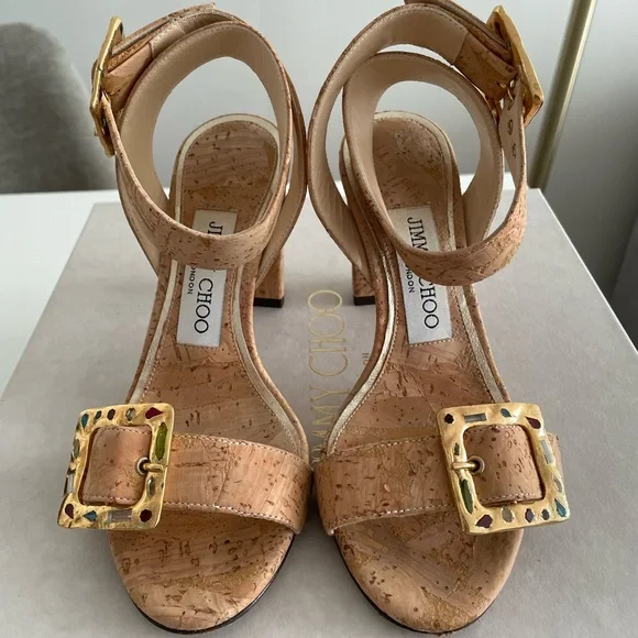 Jimmy Choo Dacha 85 Sandal, Size 34 EU - Picture 2 of 12